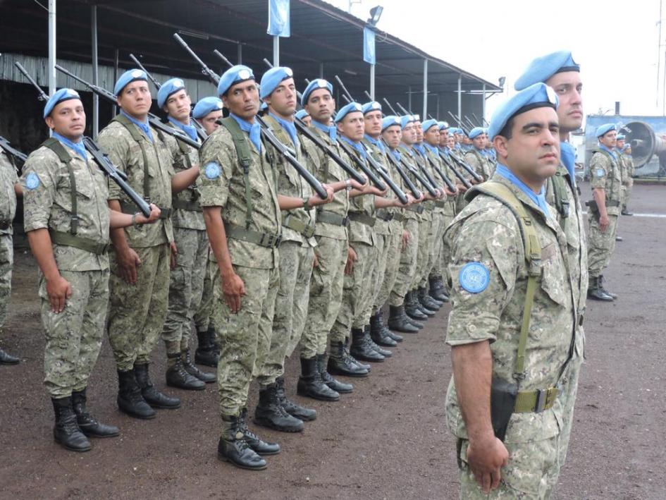 Conmemoración Día Internacional de la mujer en el Congo Militares uruguayos formados en el Congo