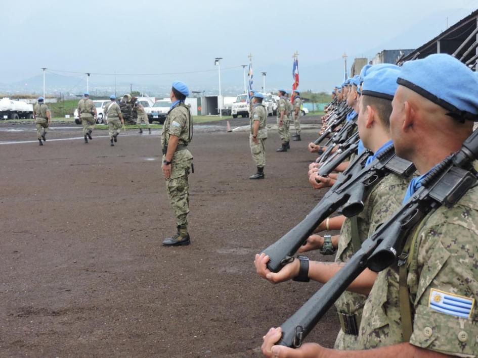 Conmemoración Día Internacional de la mujer en el Congo Militares uruguayos formados en el Congo