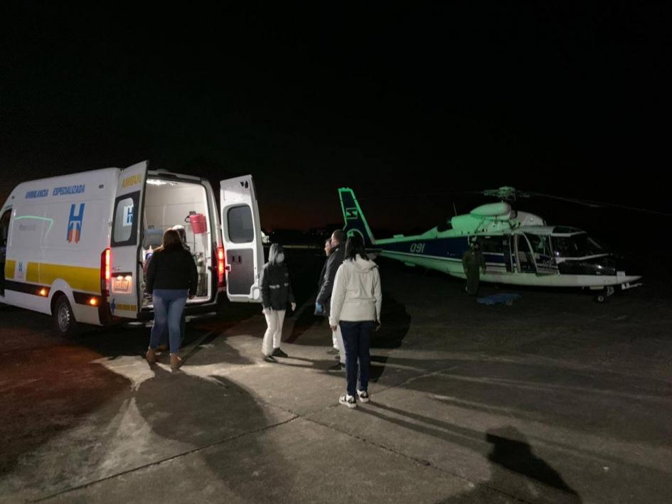 Primer traslado sanitario desde Tacuarembó Primer traslado sanitario desde Tacuarembó