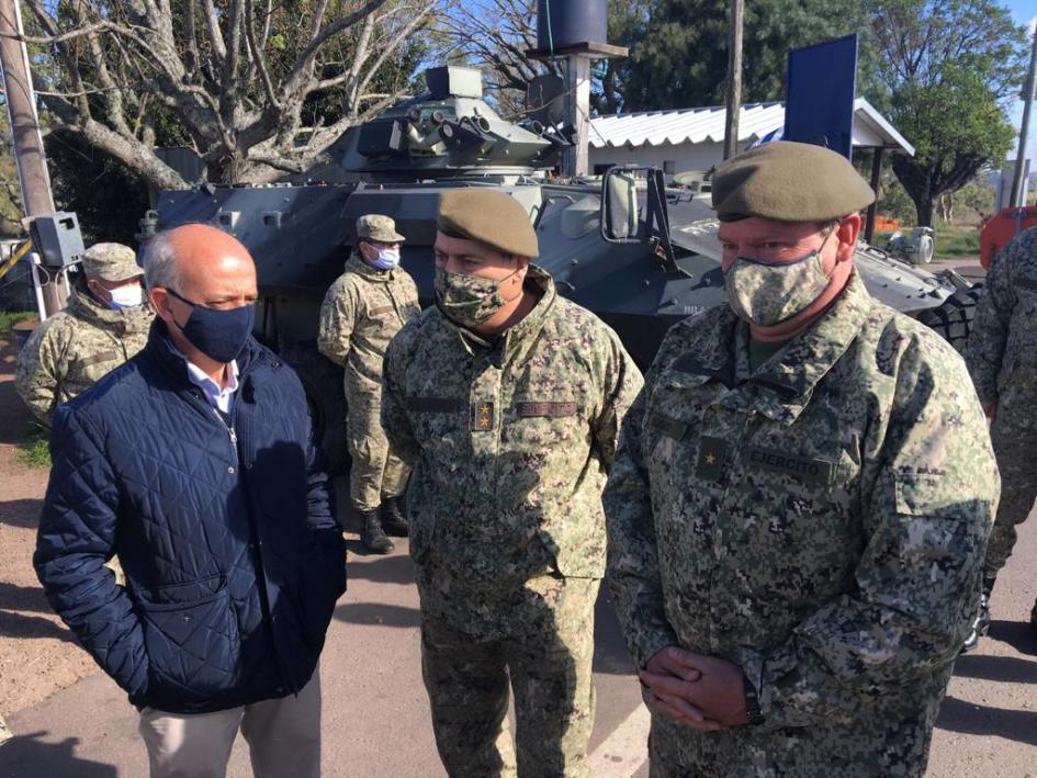 Visita del ministro García a Rivera