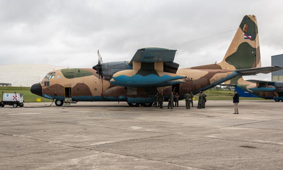 Hércules de Fuerza Aérea parte hacia Miami para trasladar ultrafreezers Hércules de Fuerza Aérea parte hacia Miami para trasladar ultrafreezers