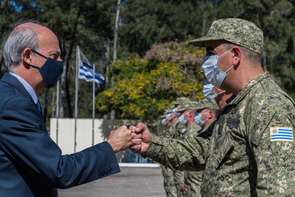 Relevo de grupo de efectivos del Ejército en Sinaí