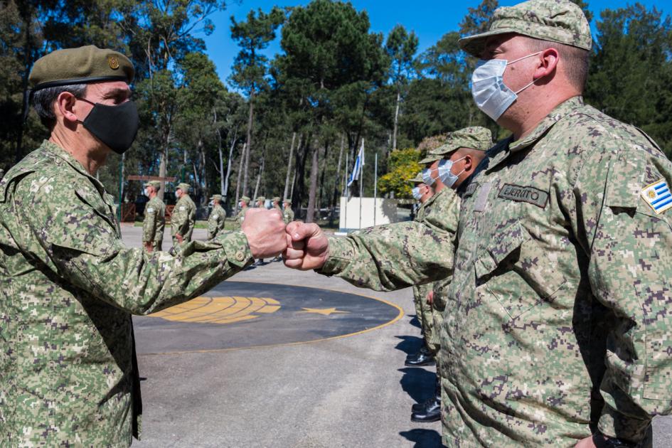 Relevo de grupo de efectivos del Ejército en Sinaí