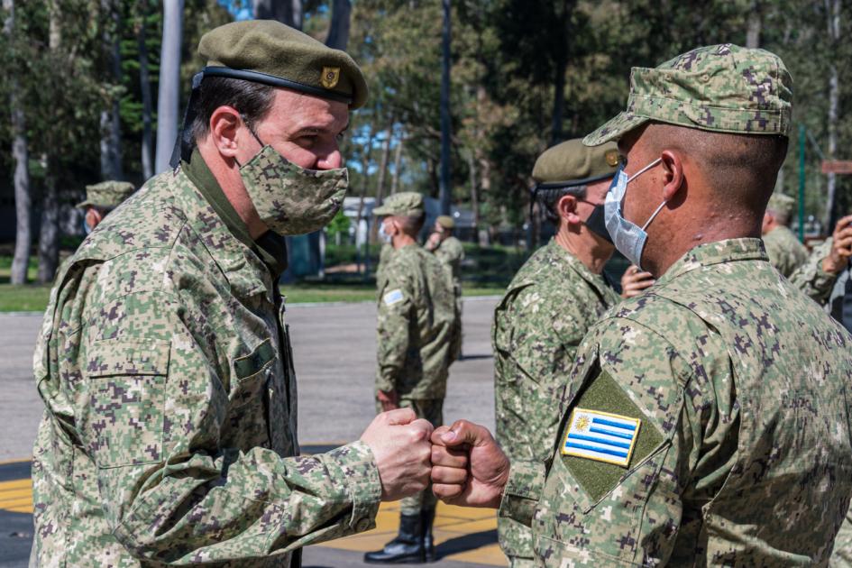 Relevo de grupo de efectivos del Ejército en Sinaí