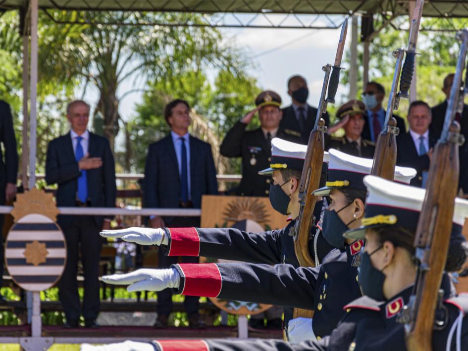 Acto de clausura de cursos de la Escuela Militar