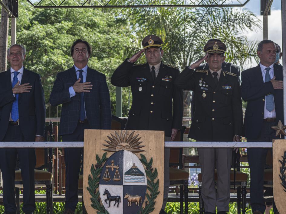 Acto de clausura de cursos de la Escuela Militar