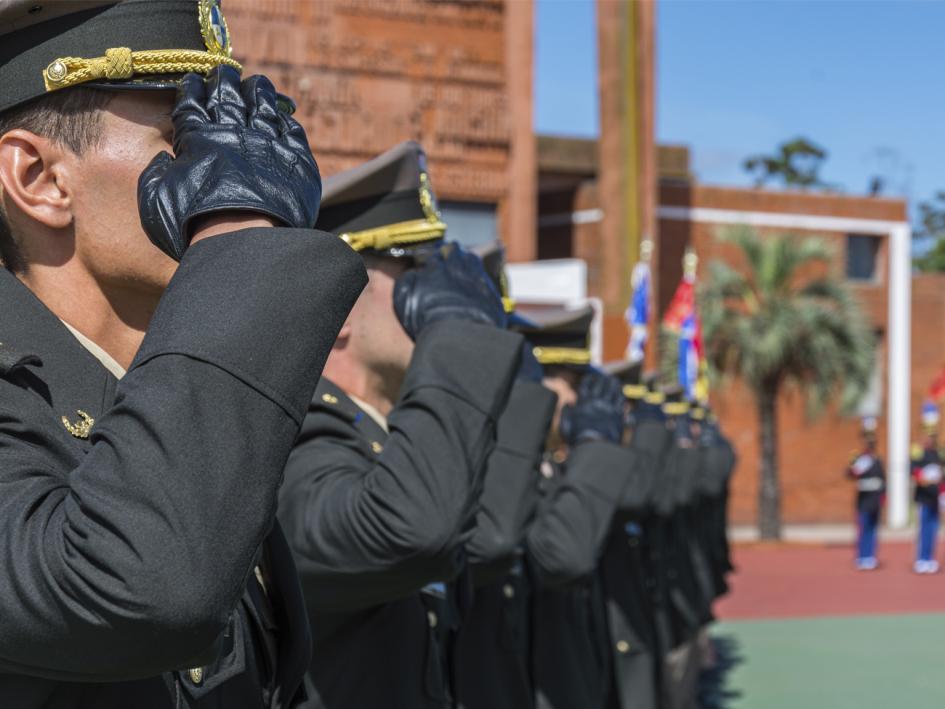 Acto de clausura de cursos de la Escuela Militar