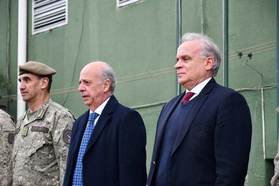 Relevo de efectivos uruguayos en Golán Ministro García y subsecretario Elgue