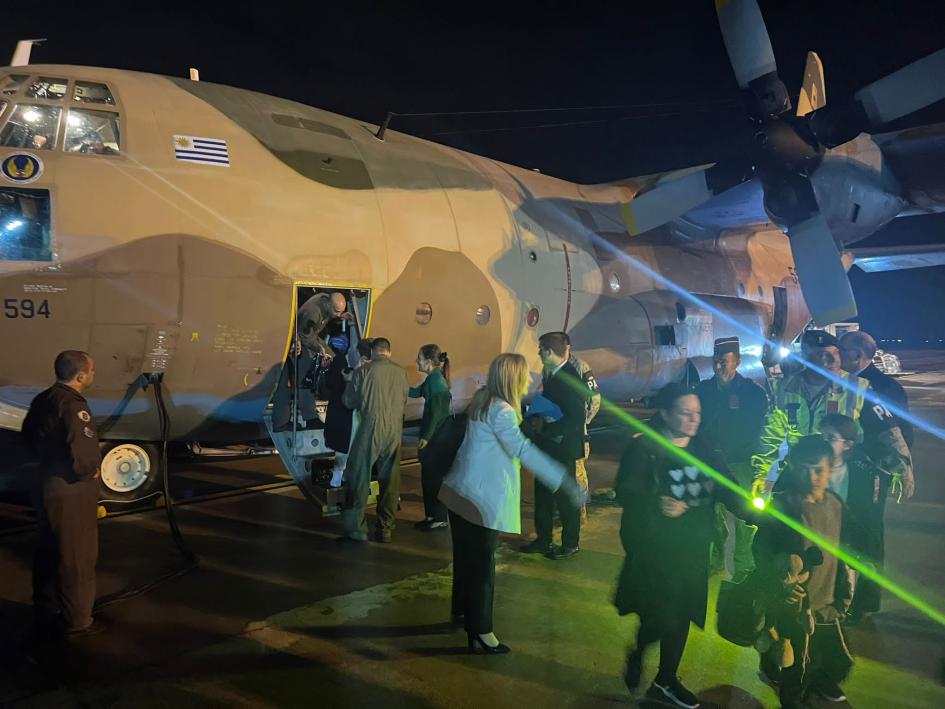 Vuelo humanitario a Israel realizado por la FAU en el Hércules