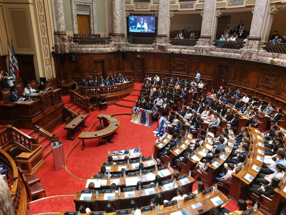 Estudiantes del Liceo Militar participaron en Parlamento Juvenil del Mercosur