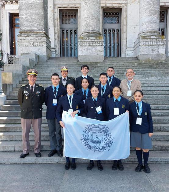 Estudiantes del Liceo Militar participaron en Parlamento Juvenil del Mercosur