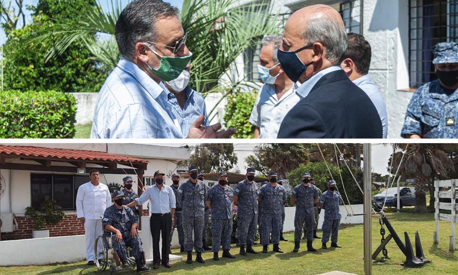 Visita del Ministro a los destacamentos de Prefectura Naval en la costa de oro