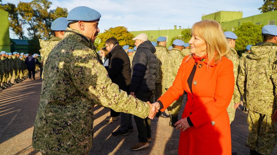 Regresaron a Uruguay los primeros 200 efectivos del contingente uruguayo en el Congo Regresaron a Uruguay los primeros 200 efectivos del contingente uruguayo en el Congo