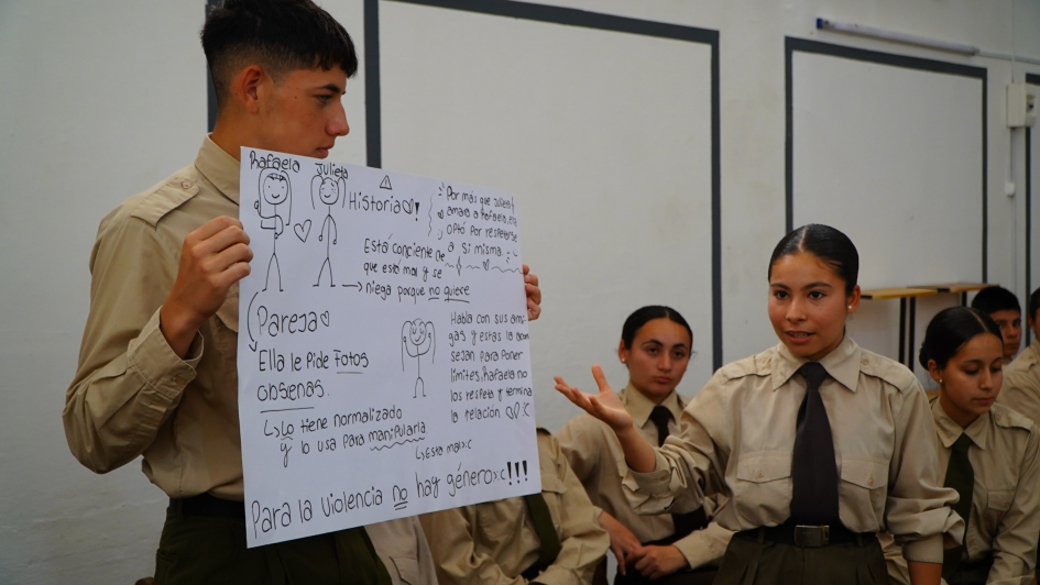 Talleres de sensibilización en el Liceo Militar Talleres de sensibilización en el Liceo Militar