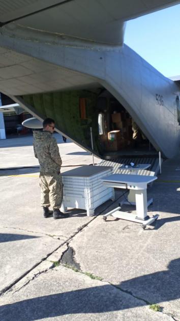 Fuerza Aérea Uruguaya Traslado del Hospital de Ojos de ASSE hacia la Ciudad de Artigas