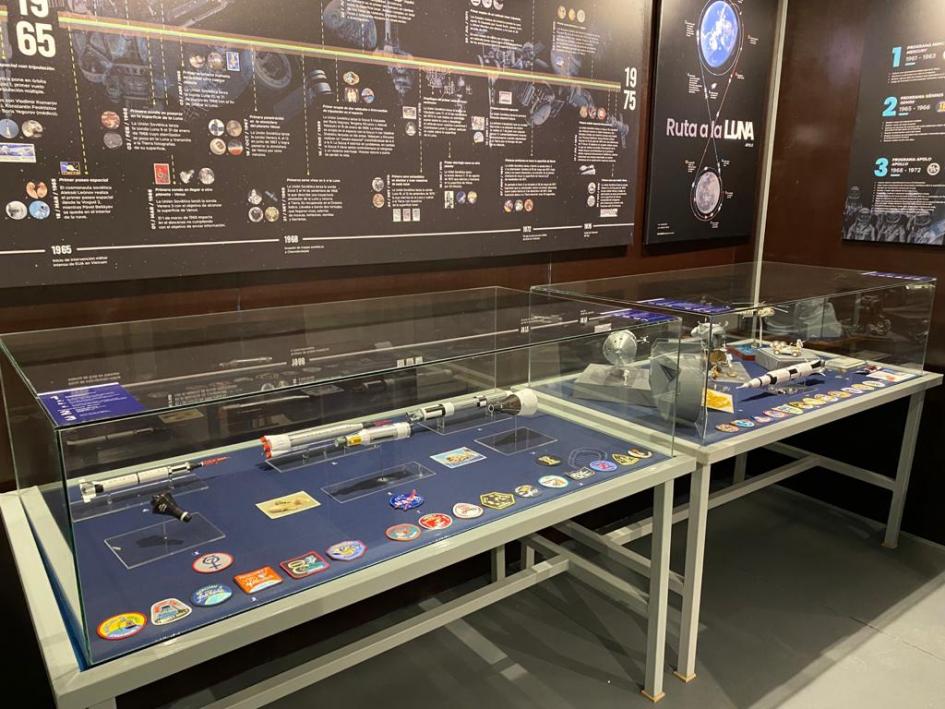 Muestra de la la Sala Espacial del Museo Aeronáutico Muestra de la la Sala Espacial del Museo Aeronáutico