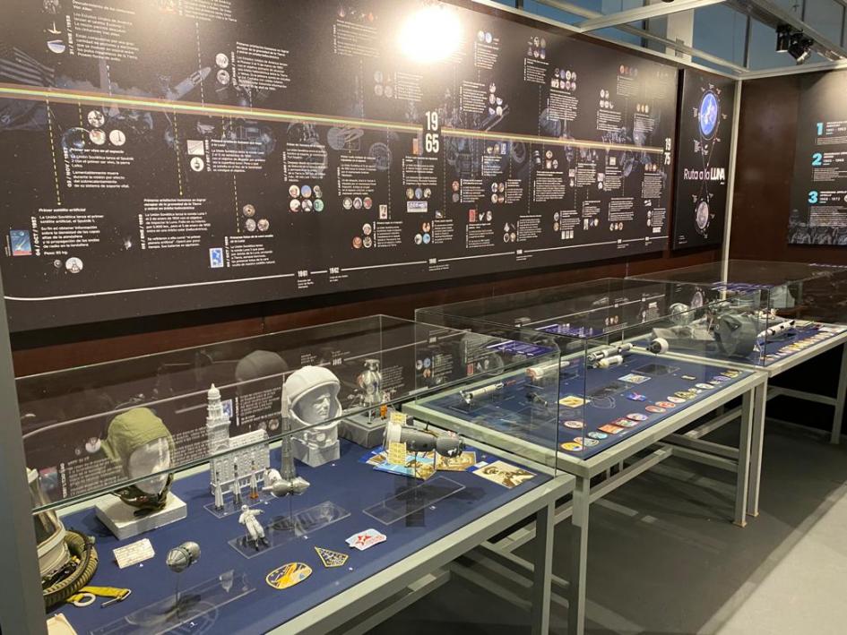 Muestra de la la Sala Espacial del Museo Aeronáutico Muestra de la la Sala Espacial del Museo Aeronáutico