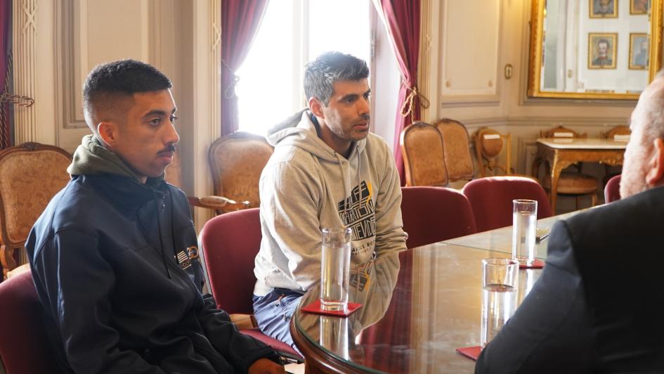 Bienvenida al soldado de 1º Valentín Soca (Atletismo), representante del Ejército Nacional Bienvenida al soldado de 1º Valentín Soca (Atletismo), representante del Ejército Nacional