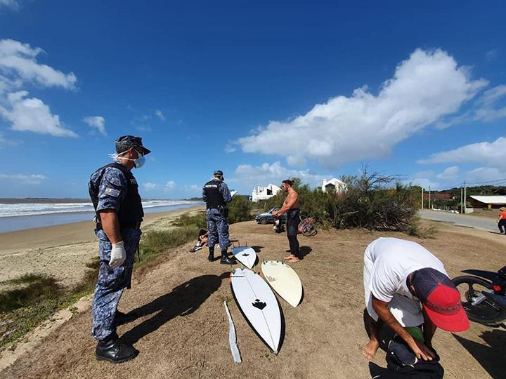 Mayor control por semana de turismo Efectivos realizando controles en la playa