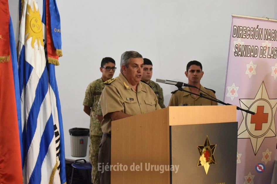 Director Nacional de Sanidad Militar, Gral. Alejandro Salaberry Director Nacional de Sanidad Militar, Gral. Alejandro Salaberry dando discurso