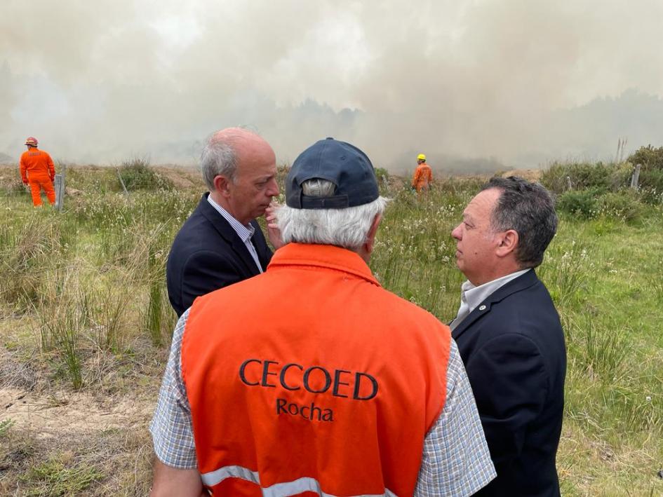 Capacitación a efectivos del Ejército, Fuerza Aérea y bomberos en prevención y combate de incendios 