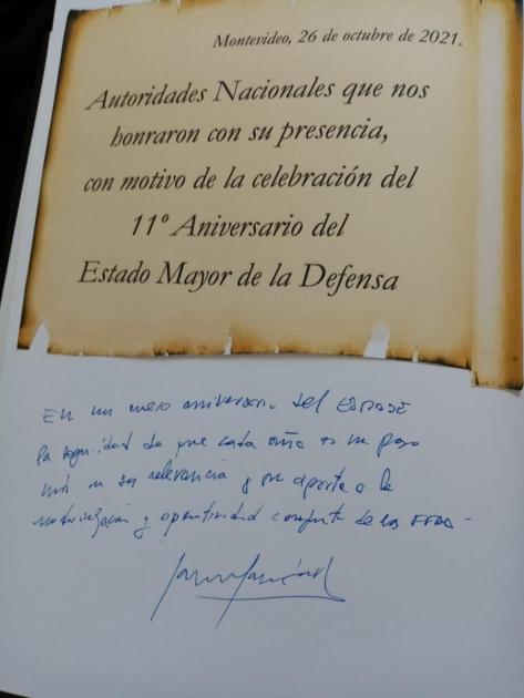 saludo del ministro de defensa nacional 11avo aniversario ESMADE saludo del ministro de defensa nacional 11avo aniversario ESMADE