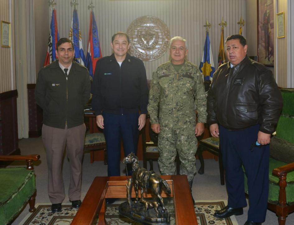 visita agregado aeronáutico de la embajada de Brasil Coronel Aviador Alexandre Avellar 