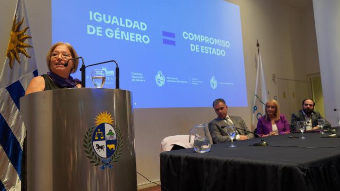 Presentación de los compromisos de Estado en materia de políticas de género. 