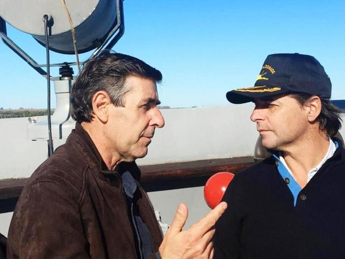 Director de Pasos de Frontera junto a Presidente Luis Lacalle Pou