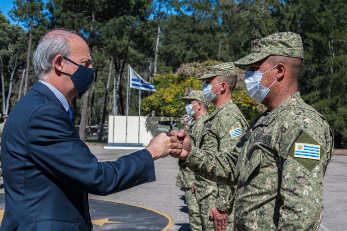 Relevo de grupo de efectivos del Ejército en Sinaí