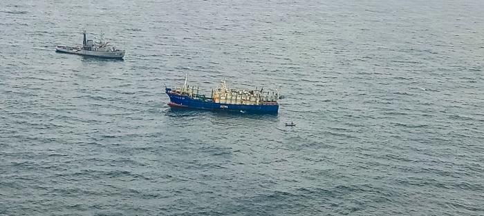Captura de pesquero chino por una situación de aparente pesca ilegal