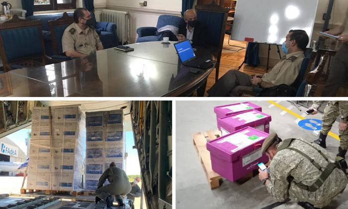 Operativo de distribución de vacunas Operativo de distribución de vacunas