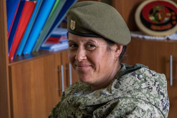 Soldado de primera Natalia Techera