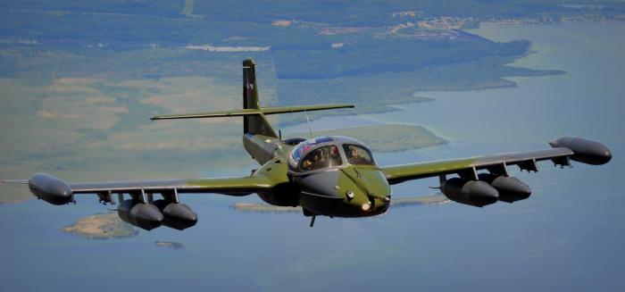 Avión Cessna A-37B "Dragonfly" de la Fuerza Aérea Uruguay