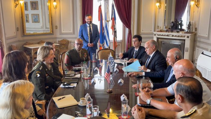 Reunión con comandante del Comando Sur de Estados Unidos, Gral. Richardson. Reunión con comandante del Comando Sur de Estados Unidos, Gral. Richardson.