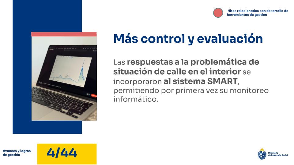 Más control y evaluación