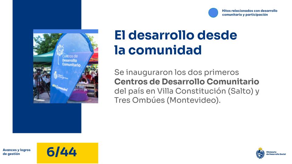 El desarrollo desde la comunidad