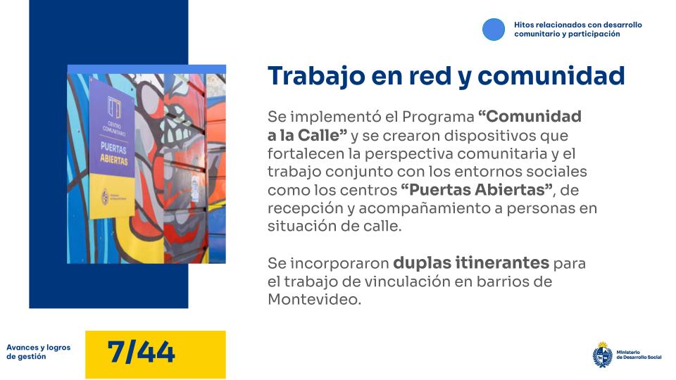 Trabajo en red y comunidad