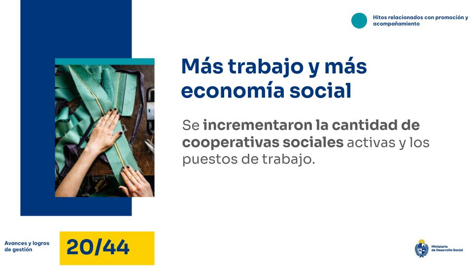 Más trabajo y más economía social