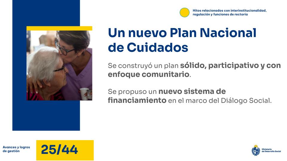 Un nuevo Plan Nacional de Cuidados