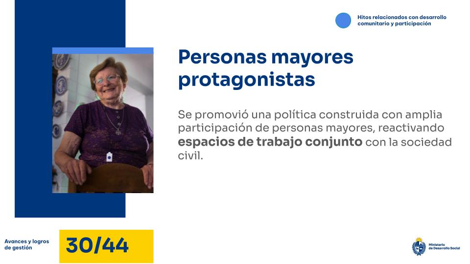 Personas mayores protagonistas