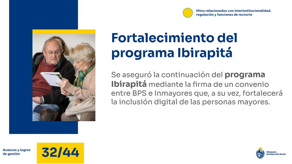 Fortalecimiento del programa Ibirapitá
