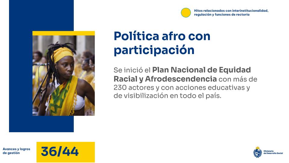 Política afro con participación
