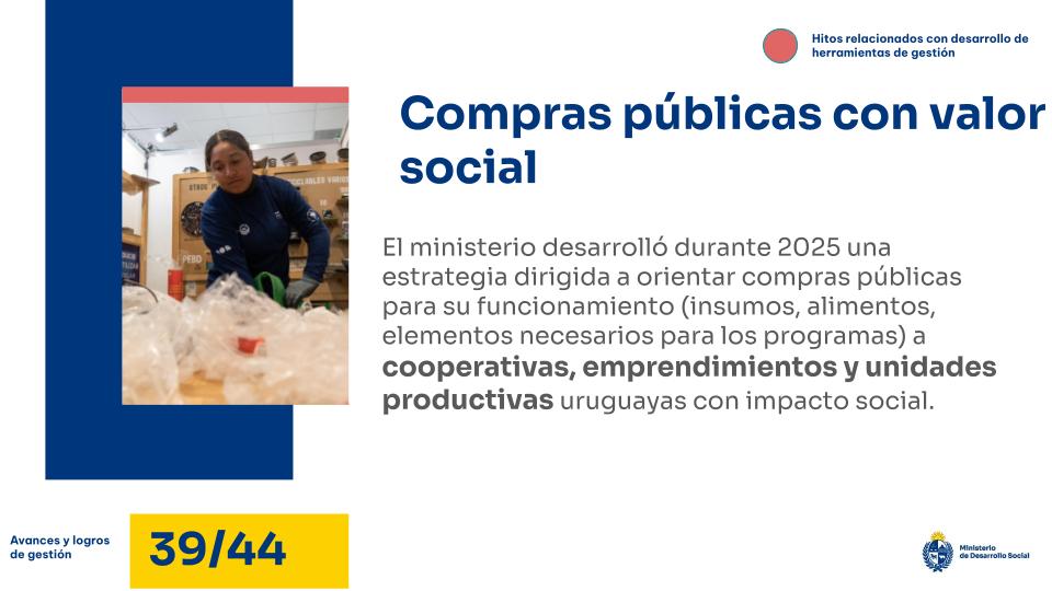 Compras públicas con valor social