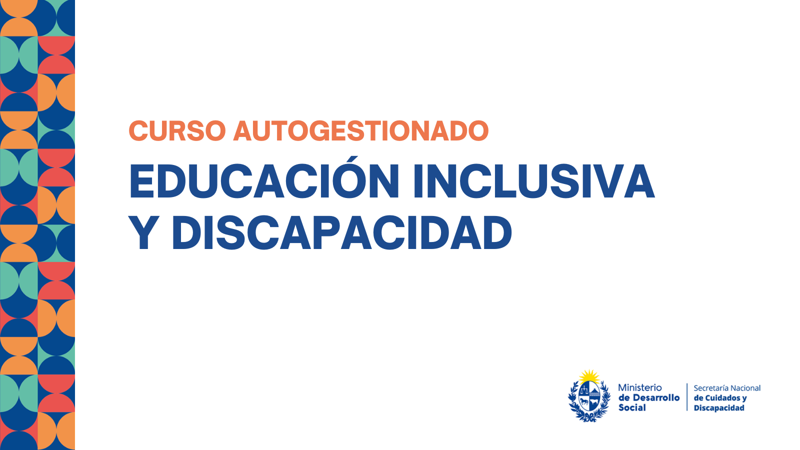 Curso autogestionado. Educación Inclusiva y Discapacidad