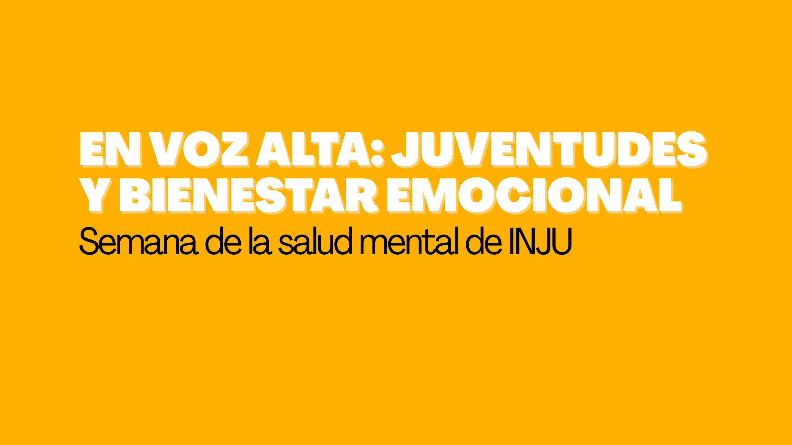 imagen de promoción de la semana de la salud mental de inju