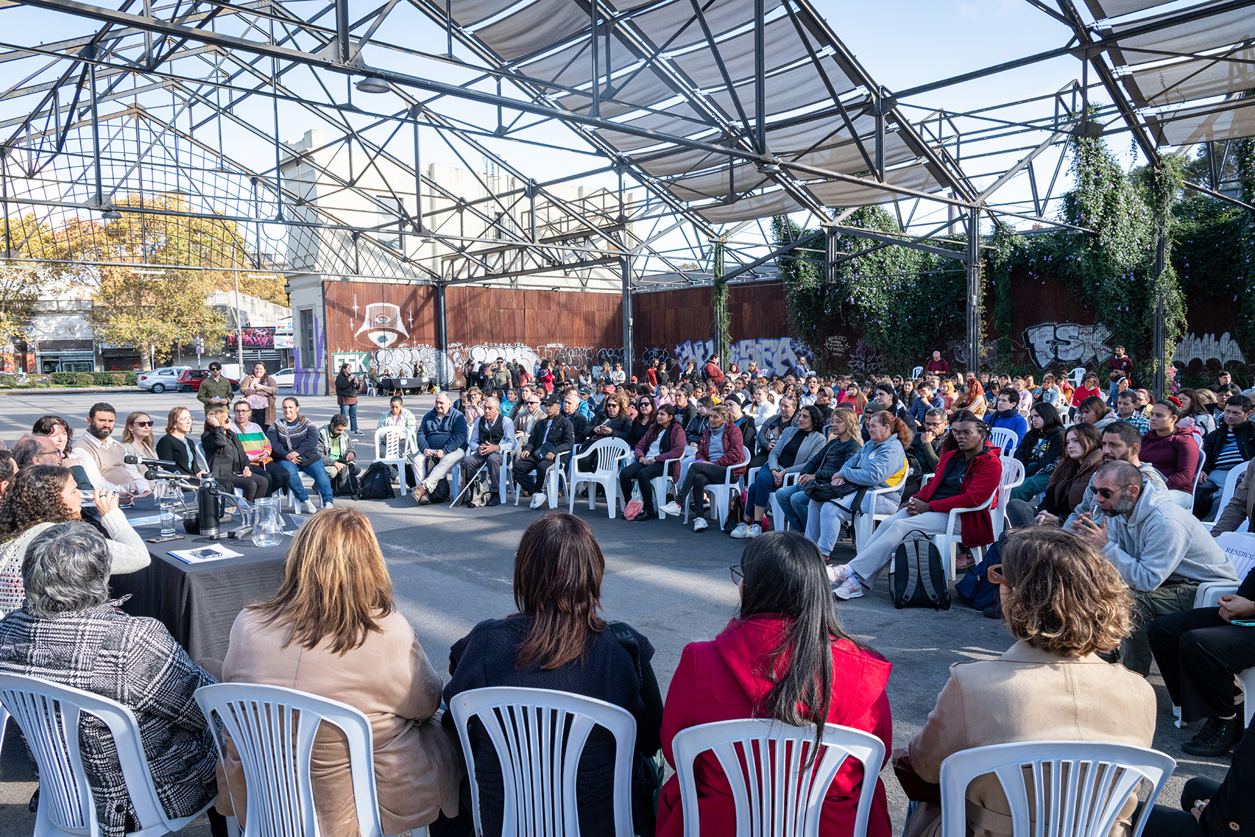 Vista general del público presente en la actividad.