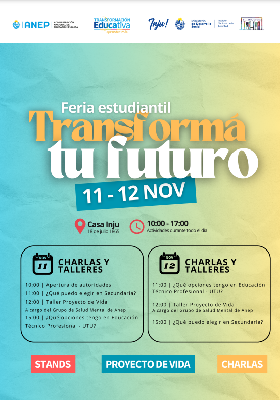 Feria educativa en INJU