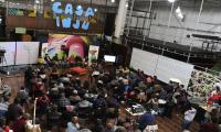 Vista panorámica de público en presentación de Tierra para Jóvenes Fuente: Presidencia