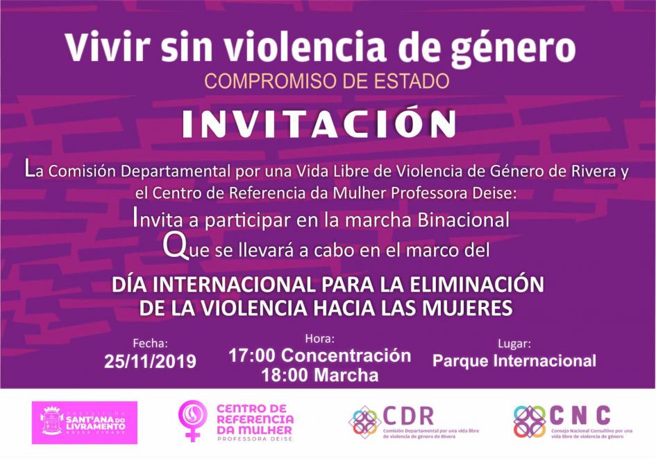 Invitación a marcha binacional 